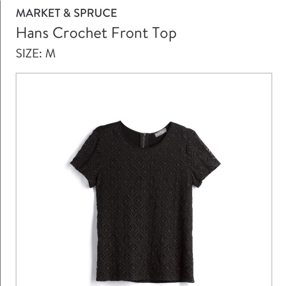 Stitch Fix Market & Spruce Hans Crochet Front Top